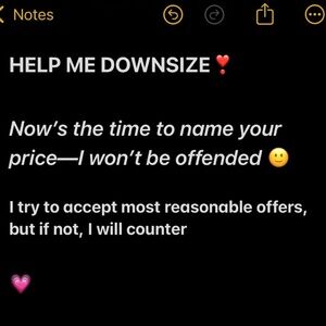 Make an Offer - Downsizing Sale